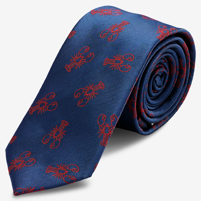 Necktie pattern - Lobster apparel fashion repeat print