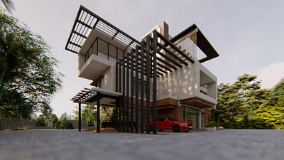 Croom 2: 3D Architectural Model and Render 3d modeling 3d render architectural 3d architectural design autocad banglow lumion realistic render