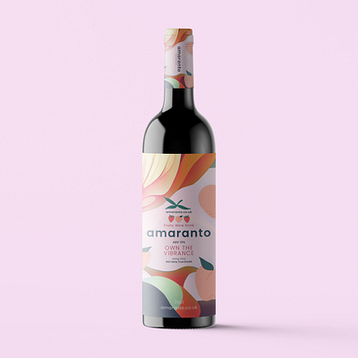 Amaranto Bottle Design branding design graphic design illustration logo typography ui ux vector