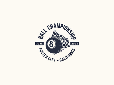 8 ball championship 8 ball billiard branding championship design graphic design illustration logo race typography vector vintage cartoon vintage logo