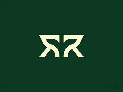 R Plant logo branding design icon logo logodesign logotype minimal plant r vector