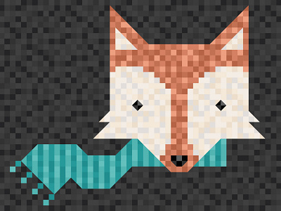 Corporate Greeting Card - Fox graphic design greeting card illustration