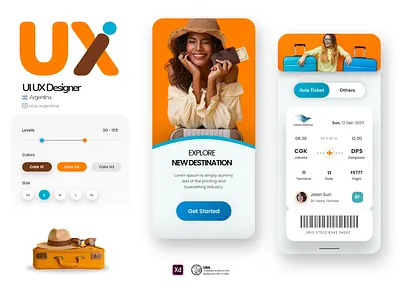 Travel agency app design app argentina design designer freelace freelance travel travelagency ui