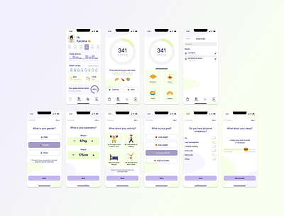 Mobile App for Fitness&Health app design ecommerce figma mobile app ui