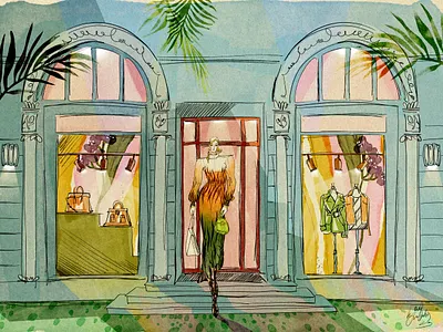 Illustration collection from 2023 2d branding clothes fashion fashion illustration girly illustration magazine shopping