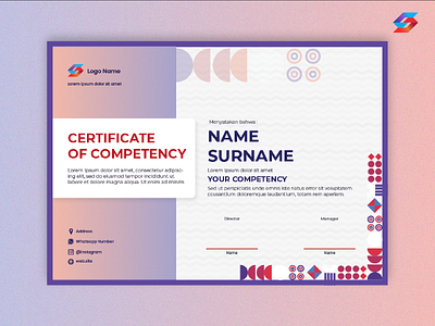 Certificate adobe illustrator design flyer graphic design