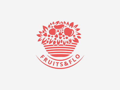 Logo — Fruits&Flo brand branding design flat flatdesign logo logobrand logodesign logotype vector