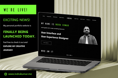 We're Live design designer portfolio ui uiux designer ux website
