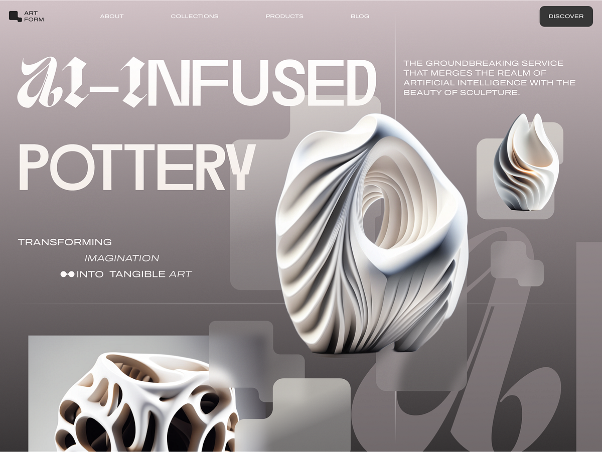 Artform AIinfused pottery by Olena Dziura for 27 nerds🇺🇦 on Dribbble