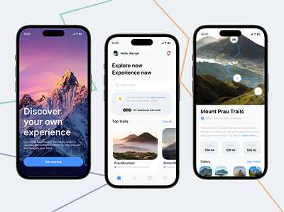 Hiking Mobile Apps advanture booking branding bromo clean design destination ecommerce hiking landing page homepage indonesia landing page luxury mobile apps mount mountain travel travel agency trip website vacation