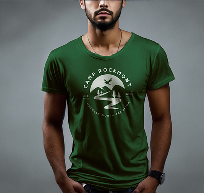 Men’s Casual Wear T-Shirt Mockup v neck