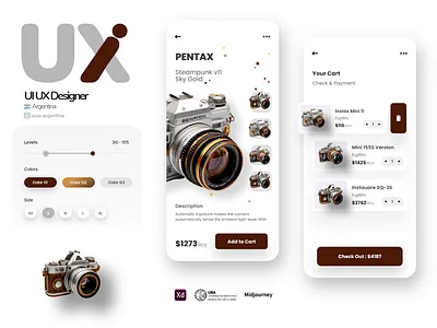 Market app design argentina camera cameras freelance market shop shopping store webdesign