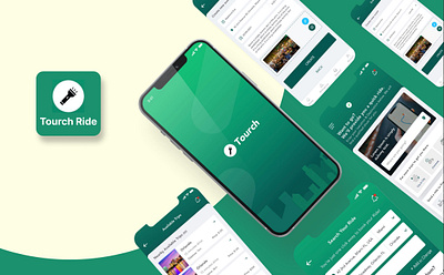 Tourch Ride (Mobile App Design) app branding design figma food app ui ux