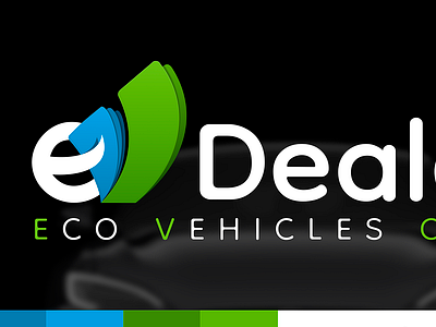 Electric Vehicles Dealer Logo auto dealer logo eco logo eco vehicles ev ev logo green logo logo design