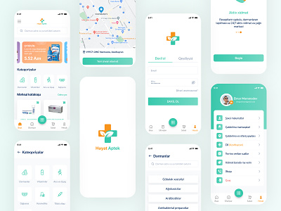 Online pharmacy app app branding design figma graphic design medical mobil online pharmacy app pharmacy ui uilabaz uiux