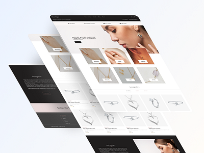 Jewelry Website UI Design app design ui ux web website xd