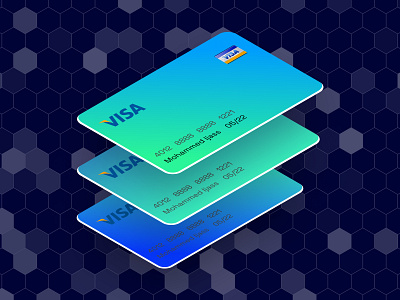 Easometric Card Effect Design 3d animation branding card ui design design designer easometric card effect figma google graphic design graphics illustration logo motion graphics patterns ui vector