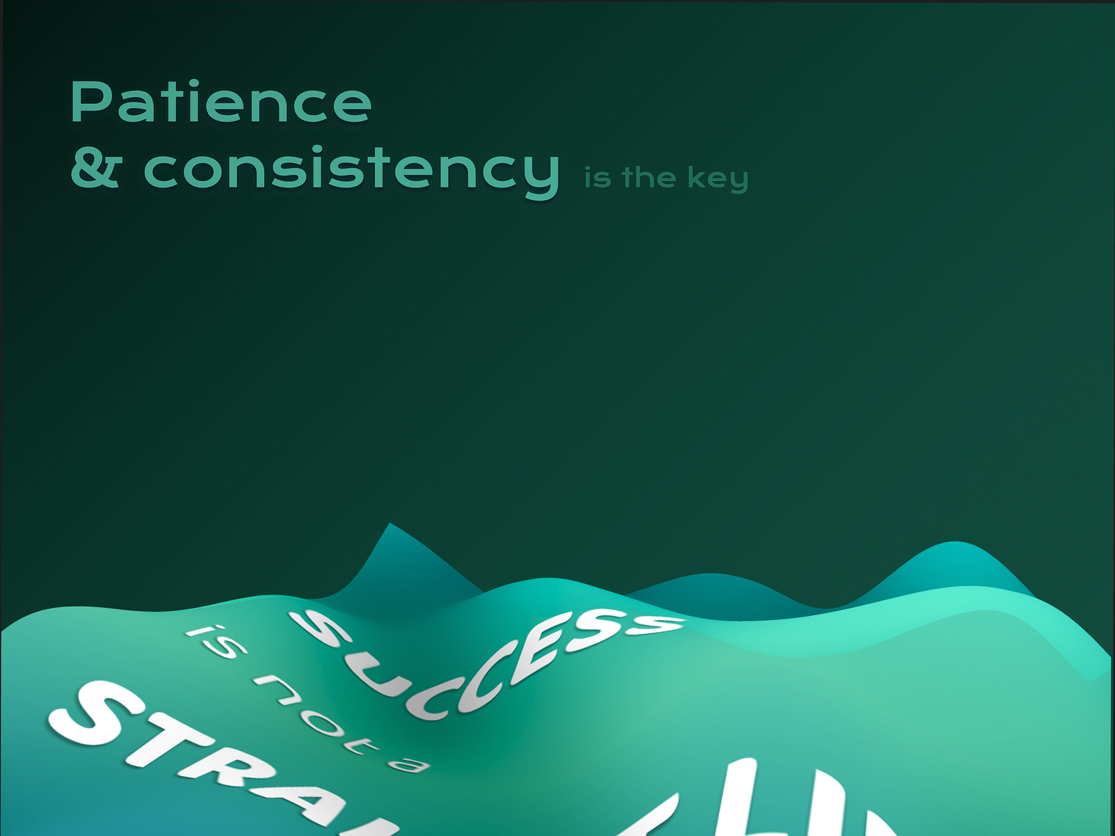 Motivational Typographic Poster By Kaushiki Garg On Dribbble Motivational Typographic Poster By Kaushiki Garg On Dribbble