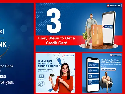 HDFC Bank Creative 3d animation branding design graphic design hdfc illustration logo motion graphics ui vector
