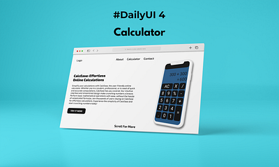 #DailyUI 4 - Calculator 3d animation app branding design foodie graphic design icon illustration logo minimal minimalistdesign posterdesign promotions typography ux vector web website