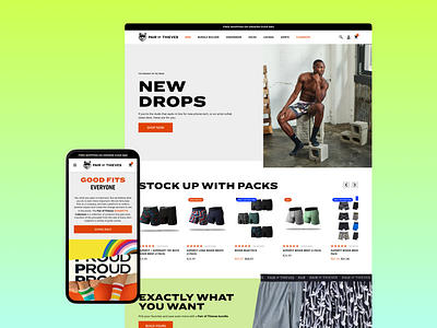 Pair of Thieves: E-Commerce User Experience design e commerce graphic design shopping ui ux web web design website