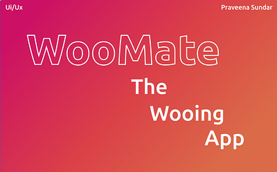 WooMate app design photoshop typography ui ux uxdesign vector