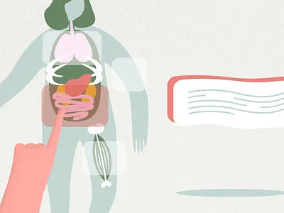 Vector Illustration for Medicine Exam Website adobe illustrator anatomy character design digital art digital artist digital illustration exam illustration organs vector art vector drawing vector illustration website illustration