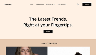 E-commerce Website for Fashion brand beauty design ecommerce fashion figma makeup pastel colors userinterface website