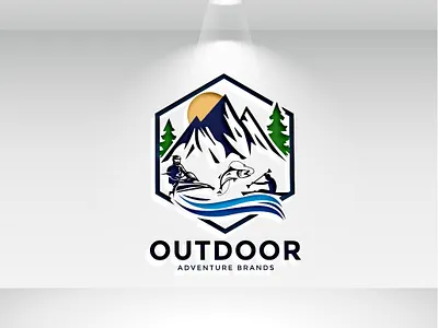 OUTDOOR Logo design 3d branding creative logo design graphic design illustration logo ui vector vintage logo