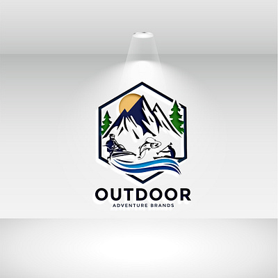 OUTDOOR Logo design 3d branding creative logo design graphic design illustration logo ui vector vintage logo