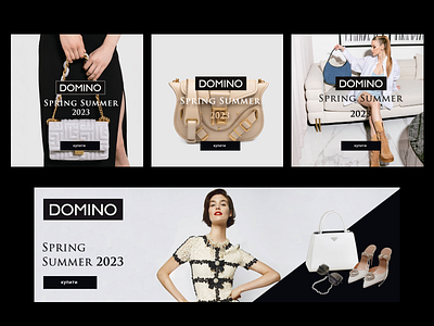 Domino banner banners beauty design fashion photoshop web