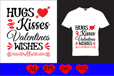 Hugs kisses valentines wishes funny svg designs