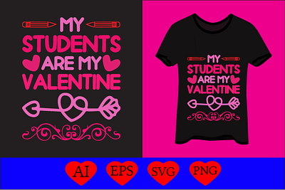 My students are my valentine funny svg designs