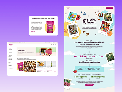 Imperfect Foods: Earth Month 2022 Campaign branding design email email marketing graphic design illustration integrated campaign shopping web design