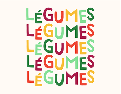 Les Légumes branding graphic design typography