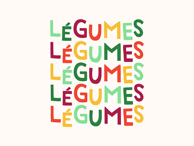 Les Légumes branding graphic design typography