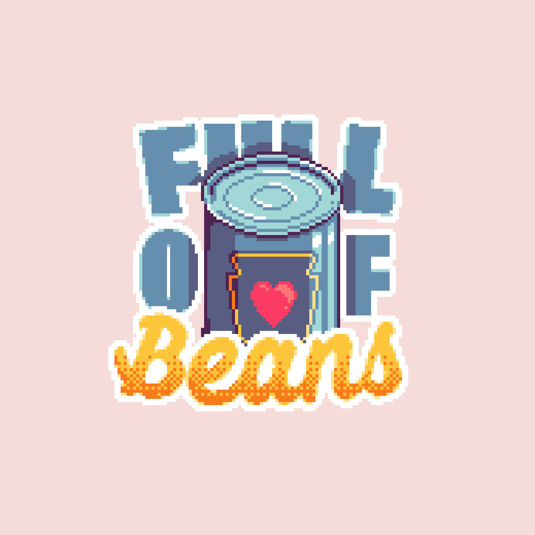 Pixel Sticker Animations animation baked beans lofi pixel art