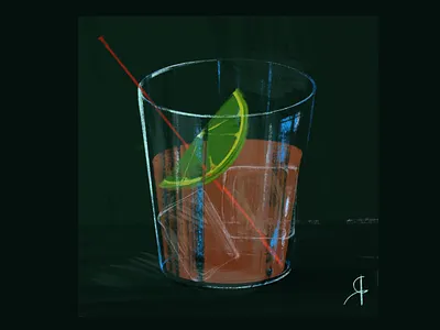 Whiskey doodle 2d bar brush cocktail design doodle graphic design illustration procreate whiskey