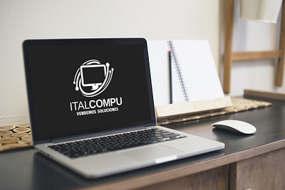 ITAL-COMPU (IDENTIDAD VISUAL) (2023) art brand branding design flat graphic design icon identity illustrator logo minimal photoshop typography vector