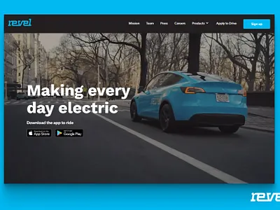 Revel Transit - Design & Webflow Development automotive car rental design uber ui web design webdesign webflow website website design