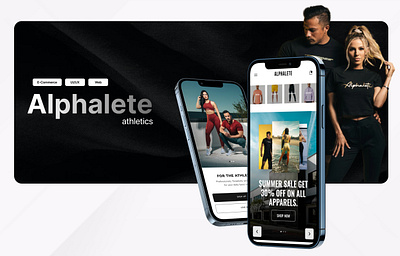 Alphalete app branding design ui