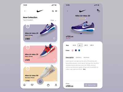 Nike - Mobile app adaptive app design e commerce figma mobile mobileapp nike nike running nikeapp online product shopify shopping ux