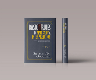 Book Cover - Bible Study and Presentation basic rules in bible study basic rules on bible study bible study cover bible study covers blue cover designs church bible study covers on bible study good cover designs mockups on covers mockups cover design open bible design simple cover designs
