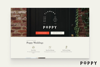 Poppy Flowers - Webflow Development decoration site flowers site gsap webflow wedding wedding decor site