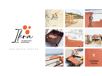 Ikra Beach Odessa graphic design identity branding logo