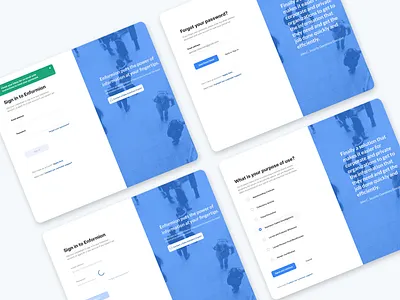 Enformion — Sign In Experience design exploration forgot password interaction design login password recovery product design reset password sign in toast message ui user authentication ux visual exploration web app