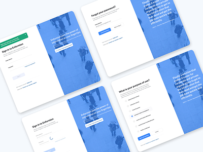 Enformion — Sign In Experience design exploration forgot password interaction design login password recovery product design reset password sign in toast message ui user authentication ux visual exploration web app
