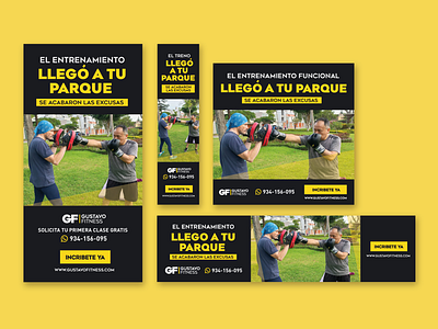 Banners para Google Ads - Entrenador personal a domicilio banners digitalmarketing googleads