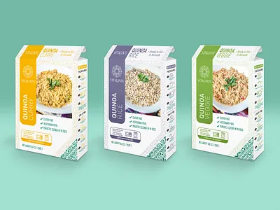 Diseño de empaques - Quinoas instantáneas - Vitalinti branding design graphic design pack packing quinoa superfoods