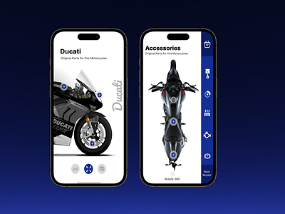 Ducati App design. design figma graphic design ui ux